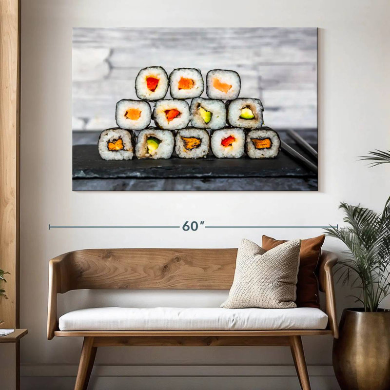 Yarlin, tranches de sushi, H 34 po x l 51 po