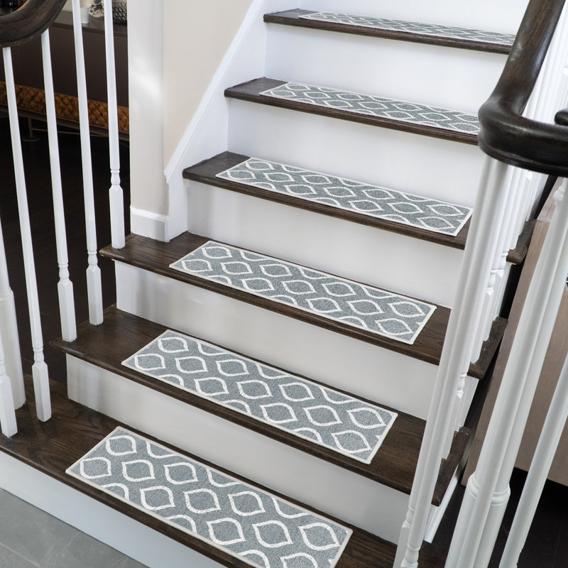 Tapis d'escalier Jenning, gris