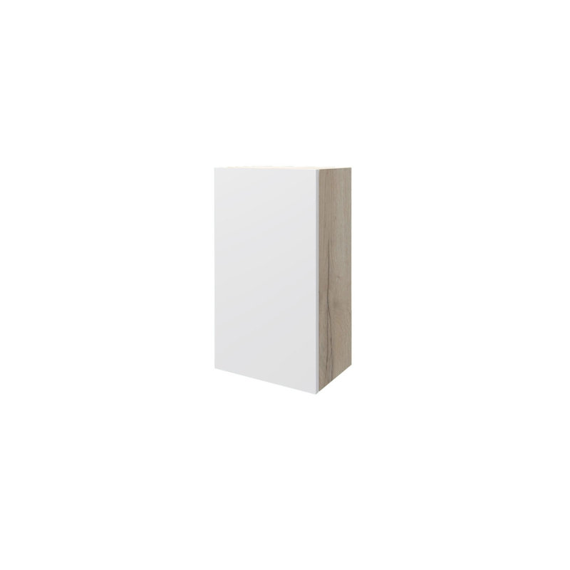 Roeper Bathroom Cabinet, Oak Halifax White, Right