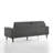 Loseff Pointer Fabric Upholstered Sofa, Gray