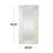 Mother of Pearl Shell Handmade Mosaic Room Wall Mirror with Blue Corners-86602849