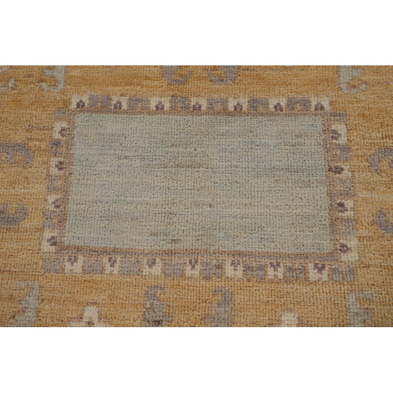 Vegetable Dye Oushak Turkish Area Rug 10