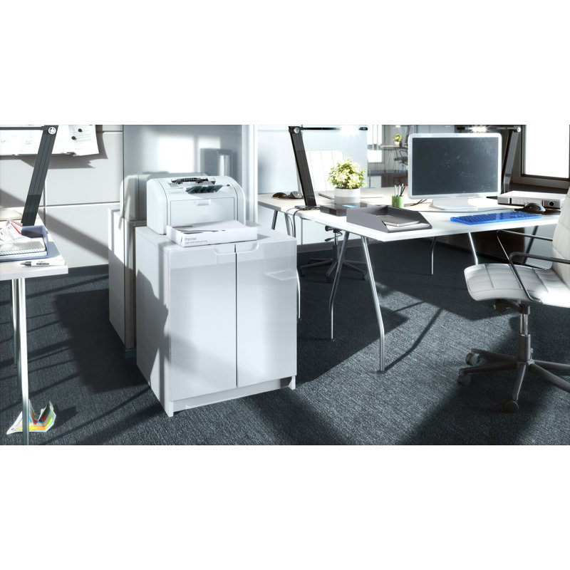 Logan 2 -Door 1 -Shelf, White/Cream