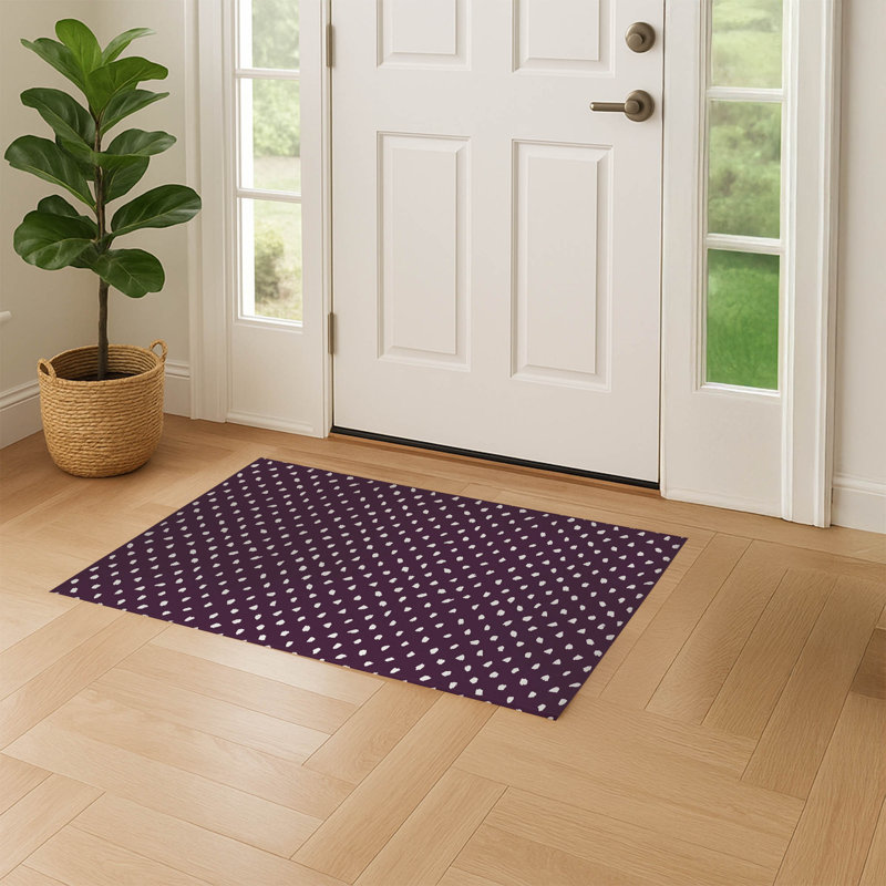 Paillasson Splat Point, Eggplant, 36" W x 24" L