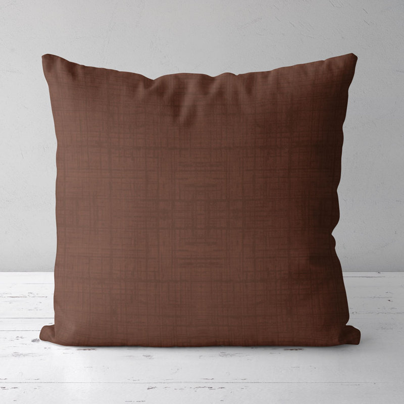 Housse de coussin carré et insert, Chocolat