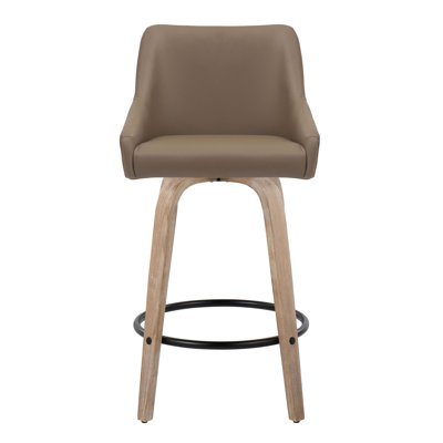Tabouret de comptoir à hauteur fixe avec pivot