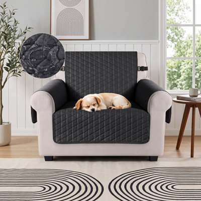 Wildee Waterproof Couch Cover for 1 Cushion Couch, Non-Slip Sofa Slipcover
