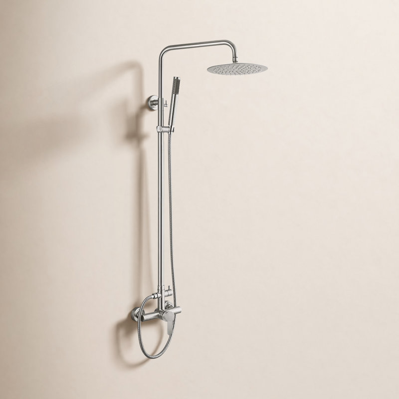 Liria Wall Mount Dual Function Shower, Brushed