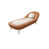 Similicuir beige / orange