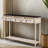 Entryway Console Table With Drawers And Bottom Shelf – Space-Saving Sofa Table With Extra Storage And Projecting Drawers-737883623-737883616