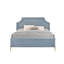 Grand lit, velours bleu clair-1264166344