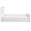 Lit plateforme simple avec deux tiroirs-124917641