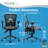 Click365 Flow Mid Back Mesh Office Chair, Extra Padded Seat Cushion, Adjustable Armrest Back Height-91688123