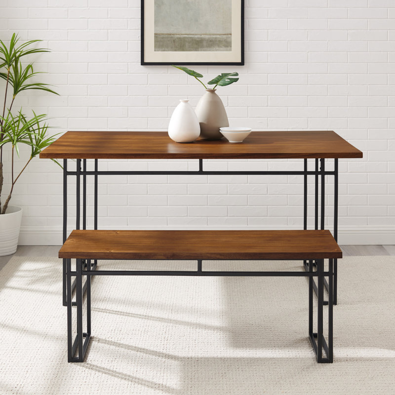Banc de salle à manger Debasish, Noyer