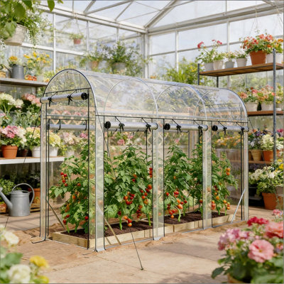 Hoop House Greenhouse,Walk-In Tunnel Greenhouse