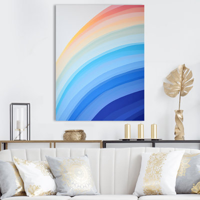 Colorful Rainbow Arc Of Simplicity I - Rainbow Canvas Wall Art