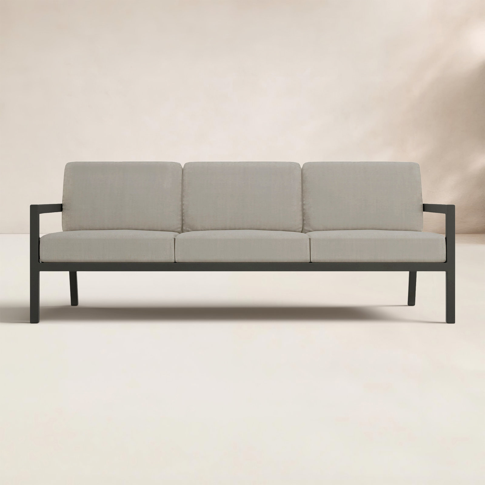 Vivant 83" Sunbrella® Patio Sofa, Canvas Charcoal Sunbrella® Canvas, Slate
