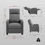 65.5cm Wide Standard Recliner-1345768819