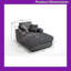 Canapé en velours Corduroy avec coussins amovibles, rangement pour magazines et porte-gobelets doubles-1750926933