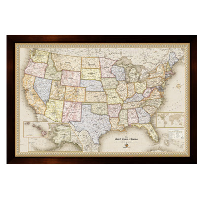 Home Magnetics W x H Dry Erase And Laminated Road Map