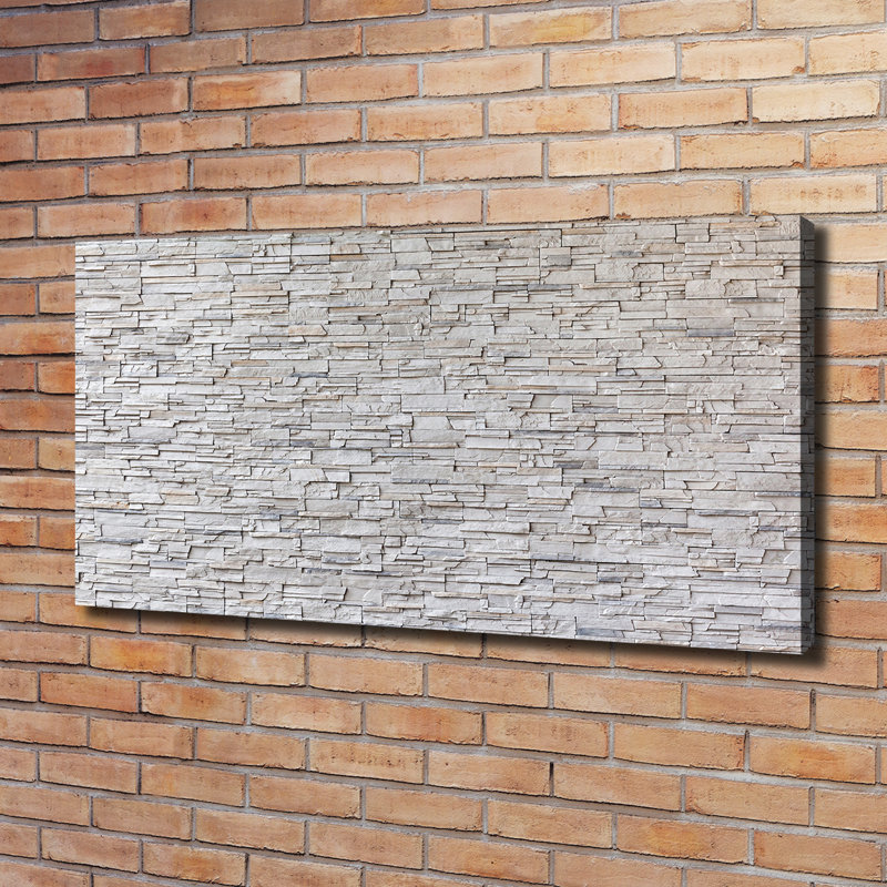 A Stone Wall - Wrapped Canvas Print