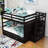 Jamere Kids Full Over Full Wood Bunk Bed with Twin Size Trundle and Drawers-904056130
