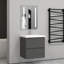 Cleburn 500mm Single Bathroom Vanity with Drop In Resin Basin-541242700