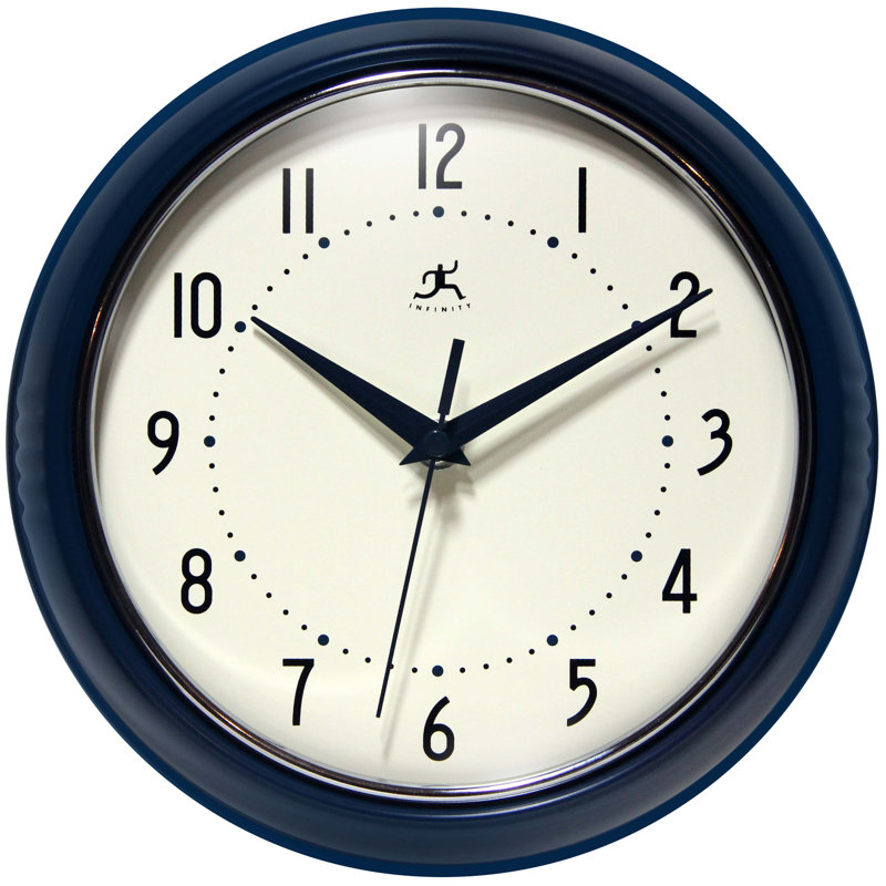 Desdra Wall Clock, Small, Navy Blue