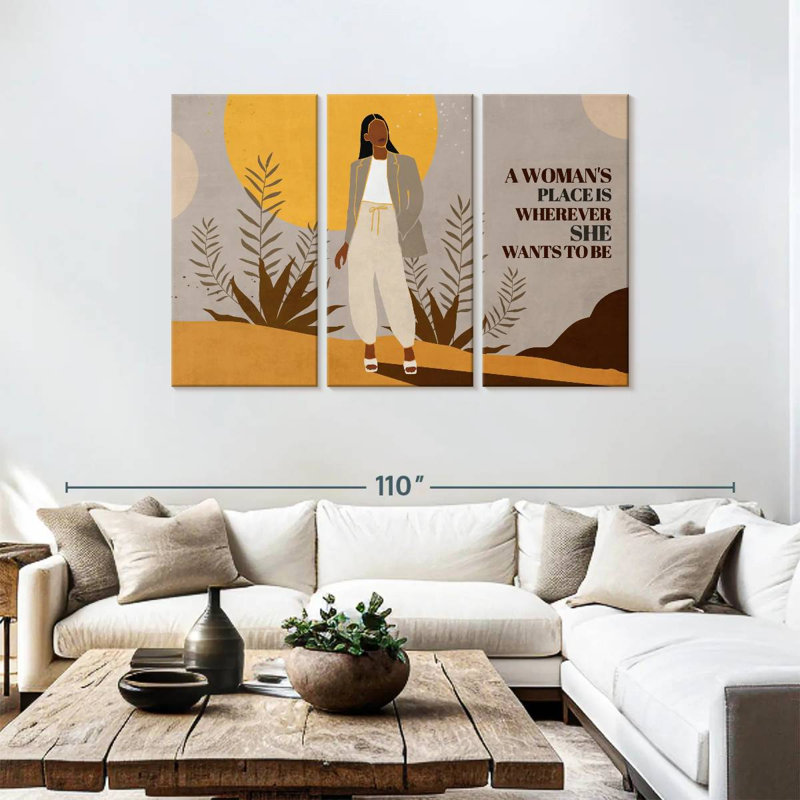 Khyia A Woman's Place I, H 48 po x l 74 po