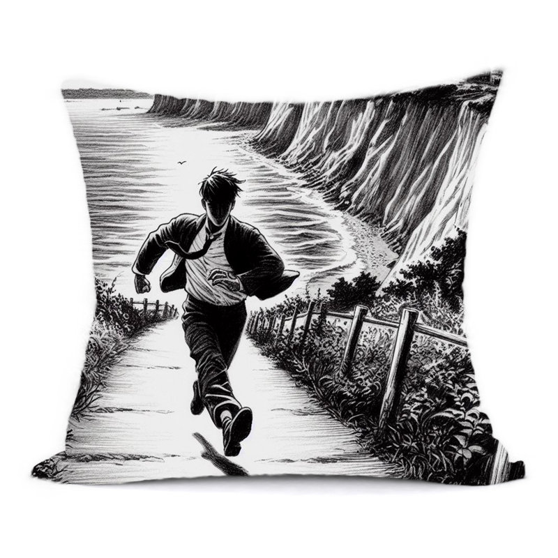 Abstract Reversible Throw Pillow