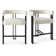 Colrain 24" Upholstered Velvet Solid Back Counter Stool
