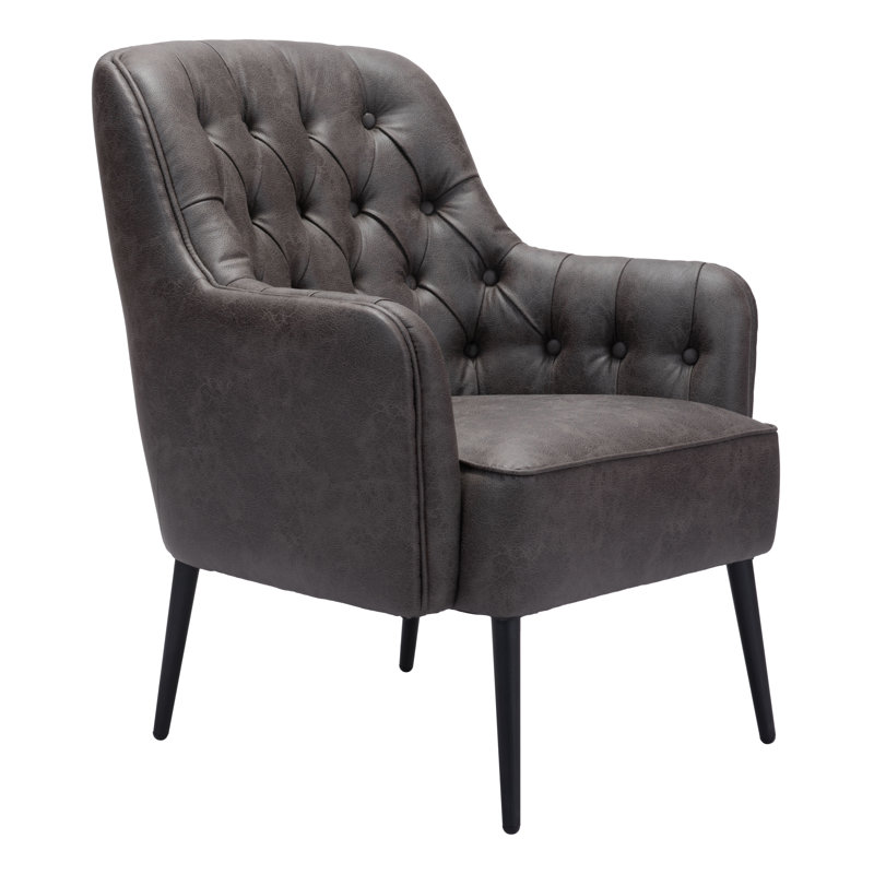 Fauteuil Tasmania, 100 % polyester noir