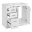 Ensemble de meuble-lavabo moderne avec lavabo en céramique, meuble de rangement pour salle de bain, meuble-lavabo autoportant avec 3 tiroirs et portes à fermeture douce-128998990-128998993-128998997