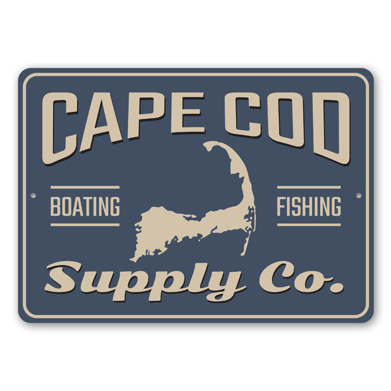 Plaque en aluminium Cape Cod, H 12 po x l 18 po x P 0,06 po