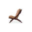 Fauteuil d'appoint Preston brun clair-902719983