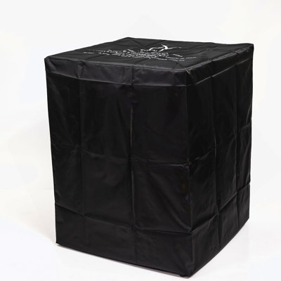 Wicker Fire Pit With Glass Wind Guard