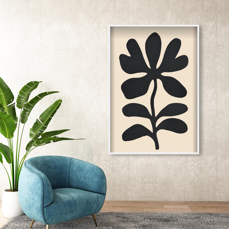 Oliver Gal Under Dark Skies II Abstract - Luxury Shadowbox Framed Wall Art, 25.5" H x 17.5" W, White