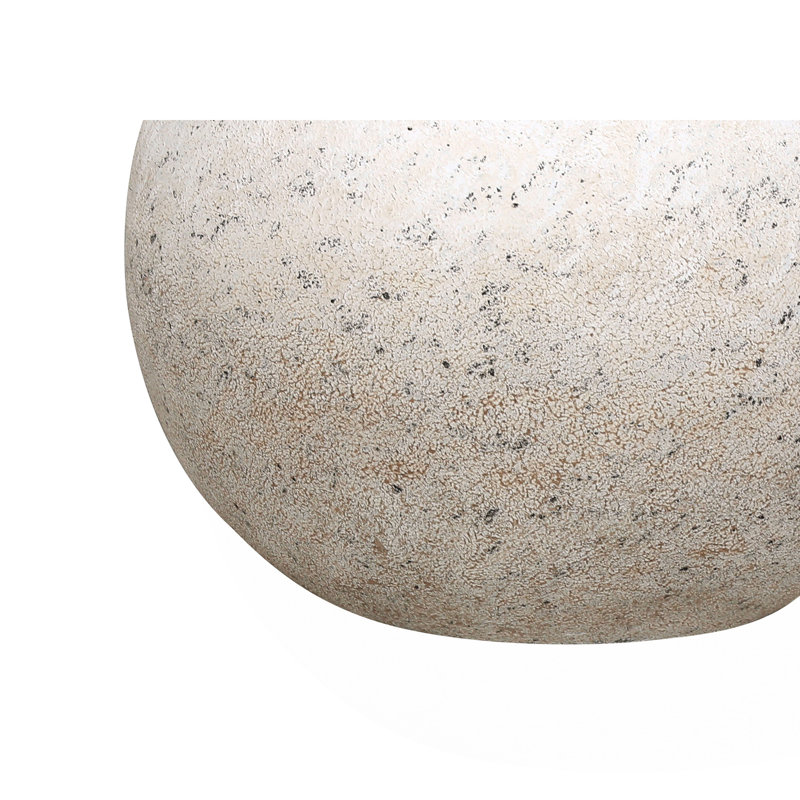Lighting, 20 po, lampe de table, béton gris, abat-jour ivoire / crème, contemporain