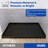 48x36 Inch Black Rectangle Acrylic Shower Pan with Drain Center Wear Resistant Waterproof Tray for Bath Remodel