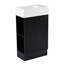Meuble-lavabo 18,6 po avec lavabo en céramique, porte et armoire de rangement-990652879