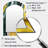 Yellow And Green Fluid Stone II - Marble Asymmetrical Unique Wall Mirror, Modern Arch Mirror, Printed Metal Art-240001361
