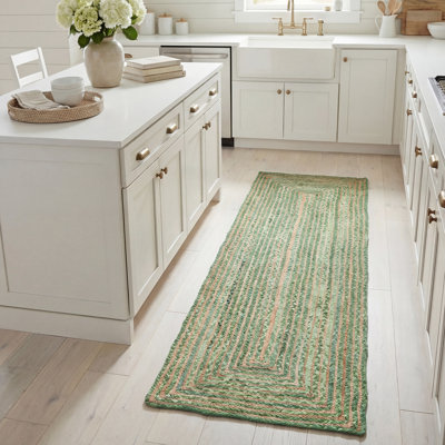 Demartini Handwoven Green Area Rug