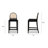 Cossette Upholstered Counter Stool with Solid Wood Frame-1231211619