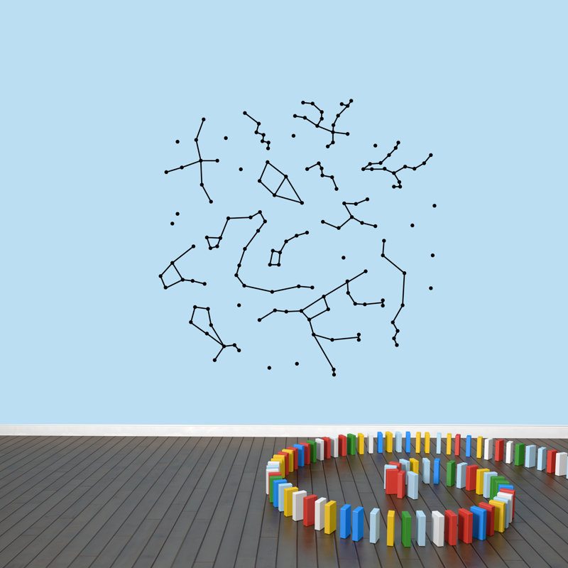 Adhésif décoratif constellations Covarrubias, Noir