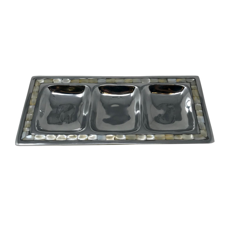 Mother Of Pearl 3 Divided Tray