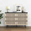 Commode 6 tiroirs Grille Style