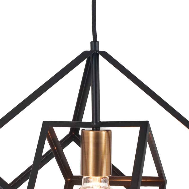 Ketron 1 - Light Black Geometric Pendant