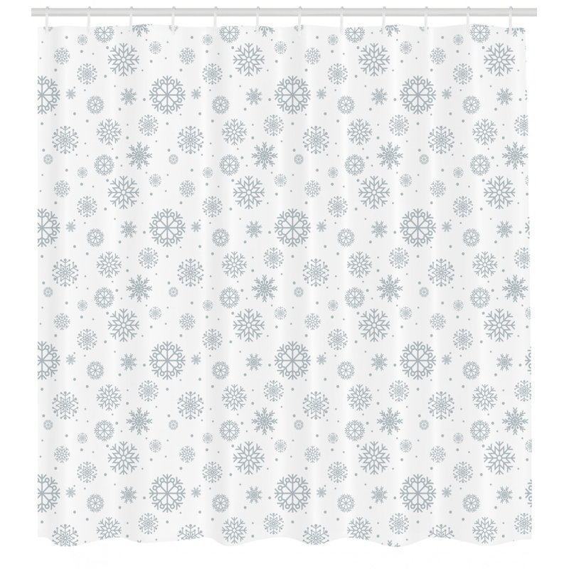 Shower Curtain with Hooks Included, 70" H x 69" W