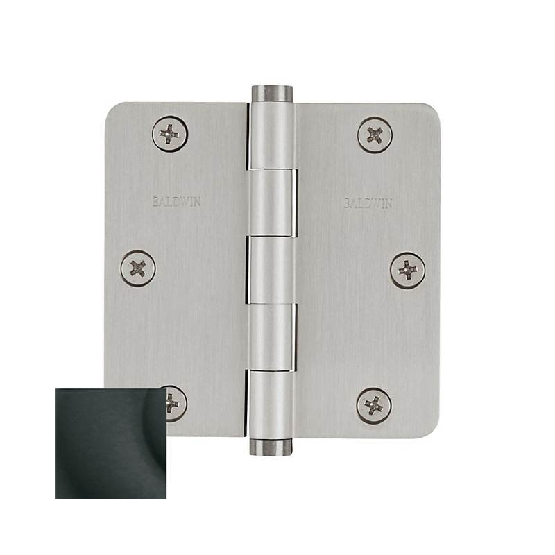 3.5" H x 3.5" W Butt Bearing Single Door Hinge, Satin Black