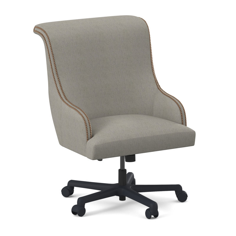 Madison Executive Chair, Weathered Brass Small, Libby Linen